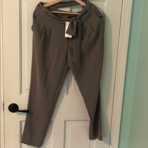 Taupe suit trousers